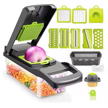 16 in 1 Multifunctional Vegetable Chopper Slicer Shredder with Basket Fruit Slicer Potato Shredder Carrot Grind Home Gadgets