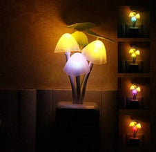 Pack Of 2 LED Night Light Mushroom Lamp with automatic sensor control