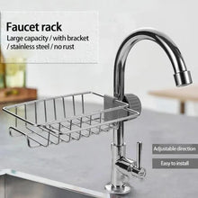 Adjustable Faucet Drainage Shelf Kitchen Sundries Storage Rack For Bathroom Soap Rag And Sponge Organize Holder