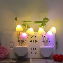 Pack Of 2 LED Night Light Mushroom Lamp with automatic sensor control