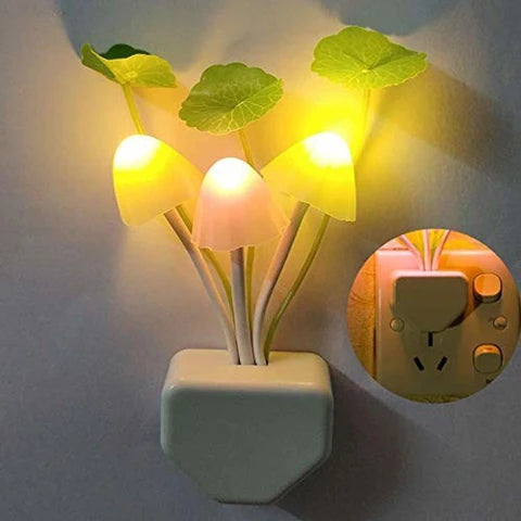 Pack Of 2 LED Night Light Mushroom Lamp with automatic sensor control