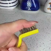 Pack of 3 Mini Wire Brush Cleaning Tool Kit Brass, Nylon & Stainless Steel Bristles | Multi-Purpose Stove, Kitchen, Rust & Gas Burner Cleaning Brushes for Home and Car Use