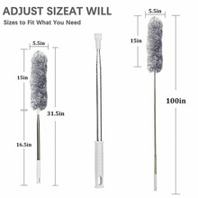 Flexible Duster For Fan Cleaning Mop With Long Rod